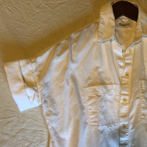 Madewell White Linen Button Down - Picture 2 of 4